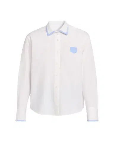 Zomer Mini Pocket Cotton Poplin Button-Down Shirt | Thumbnail 1 Zomer Mini Pocket Cotton Poplin Button-Down Shirt | Thumbnail 1