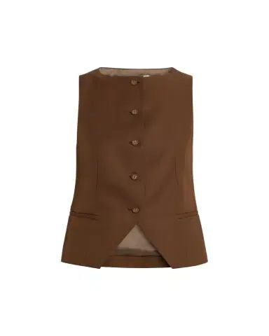 OFFICINE GÉNÉRALE Lane Italian Linen Vest | Thumbnail 1 OFFICINE GÉNÉRALE Lane Italian Linen Vest | Thumbnail 1