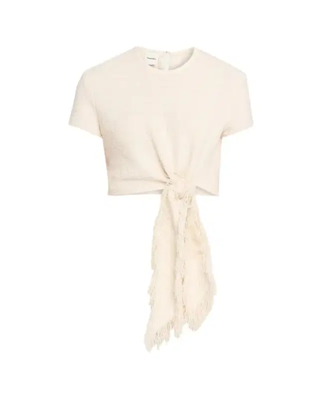 Nanushka Mariel Cotton Linen Tweed T-Shirt