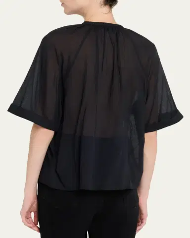 OFFICINE GÉNÉRALE Noria Cotton Voile Shirt | Thumbnail 3 OFFICINE GÉNÉRALE Noria Cotton Voile Shirt | Thumbnail 3