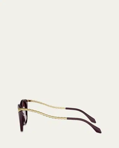 BVLGARI Serpenti Viper 53mm Round Sunglasses | Thumbnail 3 BVLGARI Serpenti Viper 53mm Round Sunglasses | Thumbnail 3