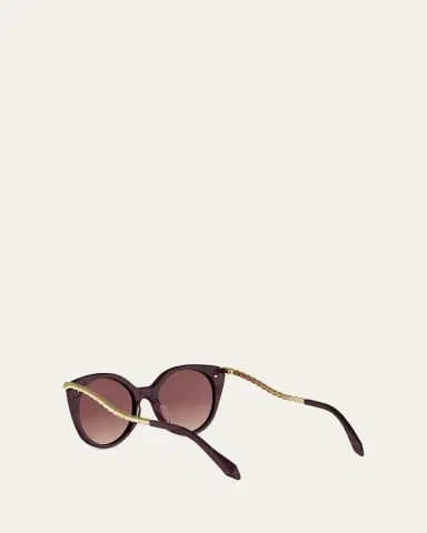 BVLGARI Serpenti Viper 53mm Round Sunglasses | Thumbnail 4 BVLGARI Serpenti Viper 53mm Round Sunglasses | Thumbnail 4
