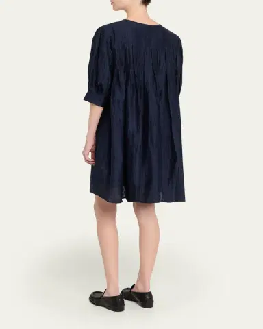 OFFICINE GÉNÉRALE Gigi Italian Linen Mini Dress | Thumbnail 3 OFFICINE GÉNÉRALE Gigi Italian Linen Mini Dress | Thumbnail 3