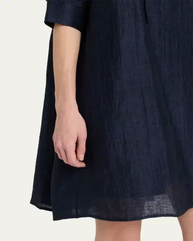 OFFICINE GÉNÉRALE Gigi Italian Linen Mini Dress | Thumbnail 5 OFFICINE GÉNÉRALE Gigi Italian Linen Mini Dress | Thumbnail 5