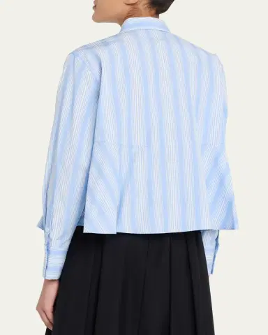 3.1 Phillip Lim Pinstripe Long-Sleeve Shirt | Thumbnail 3 3.1 Phillip Lim Pinstripe Long-Sleeve Shirt | Thumbnail 3