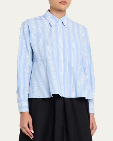 3.1 Phillip Lim Pinstripe Long-Sleeve Shirt | Thumbnail 4 3.1 Phillip Lim Pinstripe Long-Sleeve Shirt | Thumbnail 4