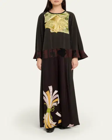 Rianna + Nina Kendima Vintage Bell-Sleeve Maxi Kimono Dress | Thumbnail 2