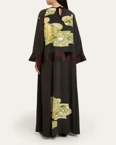 Rianna + Nina Kendima Vintage Bell-Sleeve Maxi Kimono Dress | Thumbnail 3
