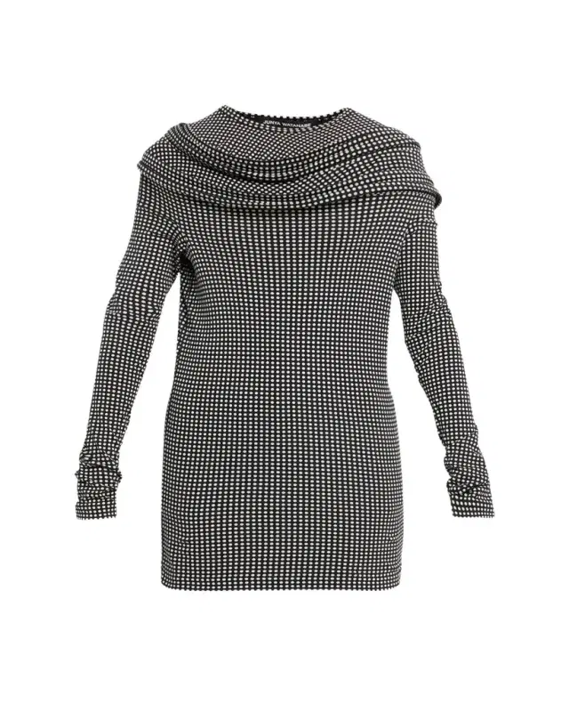 Junya Watanabe Polka-Dot Jersey Long-Sleeve T-Shirt