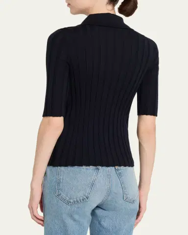 Nackiyé Sugarman Short Sleeve Knit Polo | Thumbnail 3 Nackiyé Sugarman Short Sleeve Knit Polo | Thumbnail 3