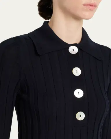 Nackiyé Sugarman Short Sleeve Knit Polo | Thumbnail 5 Nackiyé Sugarman Short Sleeve Knit Polo | Thumbnail 5