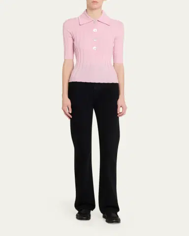 Nackiyé Sugarman Short Sleeve Knit Polo | Thumbnail 2 Nackiyé Sugarman Short Sleeve Knit Polo | Thumbnail 2