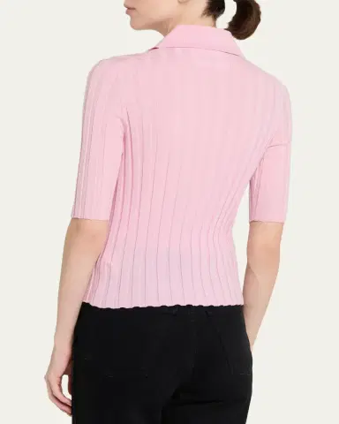 Nackiyé Sugarman Short Sleeve Knit Polo | Thumbnail 3 Nackiyé Sugarman Short Sleeve Knit Polo | Thumbnail 3