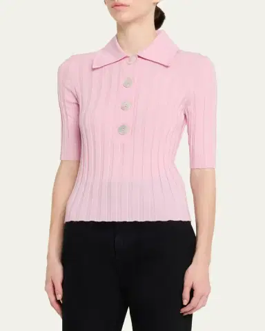 Nackiyé Sugarman Short Sleeve Knit Polo | Thumbnail 4 Nackiyé Sugarman Short Sleeve Knit Polo | Thumbnail 4