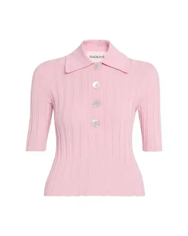 Nackiyé Sugarman Short Sleeve Knit Polo | Thumbnail 1 Nackiyé Sugarman Short Sleeve Knit Polo | Thumbnail 1