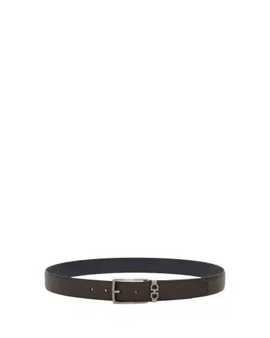 Ferragamo Men's Reversible Hammered Leather Belt | Thumbnail 1 Ferragamo Men's Reversible Hammered Leather Belt | Thumbnail 1