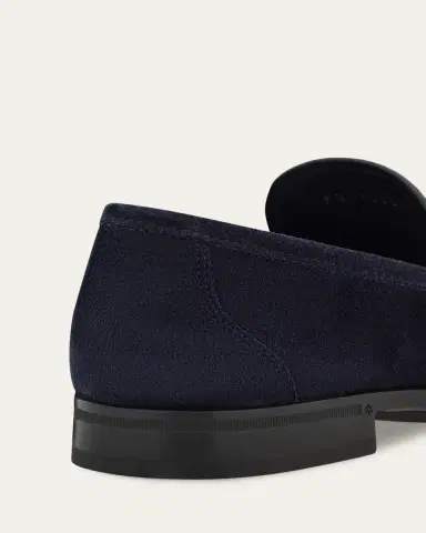 Ferragamo Men's Grandioso Suede Gancio-Bit Loafers | Thumbnail 3 Ferragamo Men's Grandioso Suede Gancio-Bit Loafers | Thumbnail 3