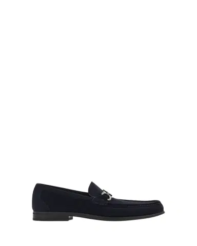 Ferragamo Men's Grandioso Suede Gancio-Bit Loafers | Thumbnail 1 Ferragamo Men's Grandioso Suede Gancio-Bit Loafers | Thumbnail 1