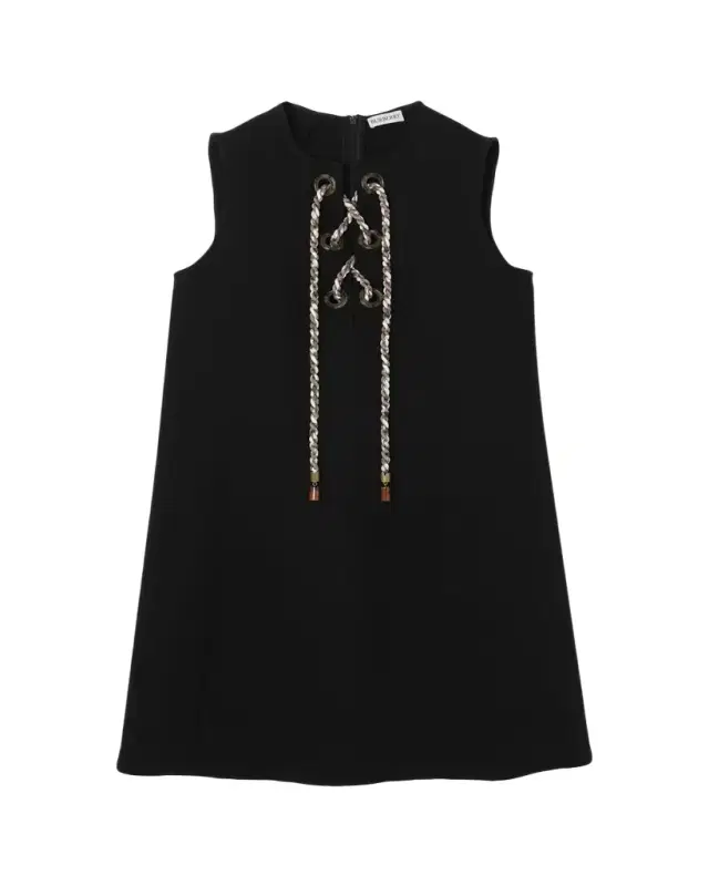 Rhoslyn Sleeveless Lace-Up Mini Dress