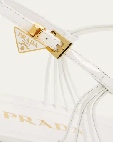Prada Tubular Leather Flat Sandals | Thumbnail 5 Prada Tubular Leather Flat Sandals | Thumbnail 5
