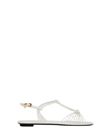 Prada Tubular Leather Flat Sandals | Thumbnail 1 Prada Tubular Leather Flat Sandals | Thumbnail 1