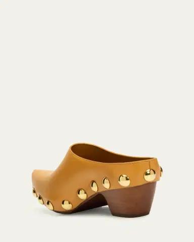 Bottega Veneta 30mm Gondola Shiny Natural Leather Clogs | Thumbnail 2