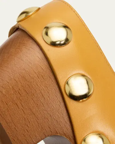 Bottega Veneta 30mm Gondola Shiny Natural Leather Clogs | Thumbnail 3