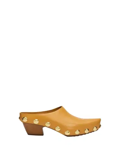 Bottega Veneta 30mm Gondola Shiny Natural Leather Clogs | Thumbnail 1