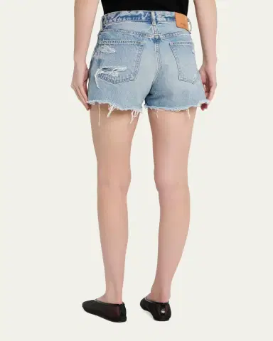 Moussy Vintage Ridgeme Distressed Denim Shorts | Thumbnail 3 Moussy Vintage Ridgeme Distressed Denim Shorts | Thumbnail 3