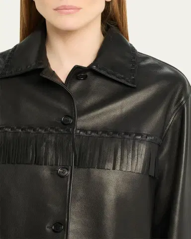 Nili Lotan Gus Fringe Leather Jacket | Thumbnail 5 Nili Lotan Gus Fringe Leather Jacket | Thumbnail 5