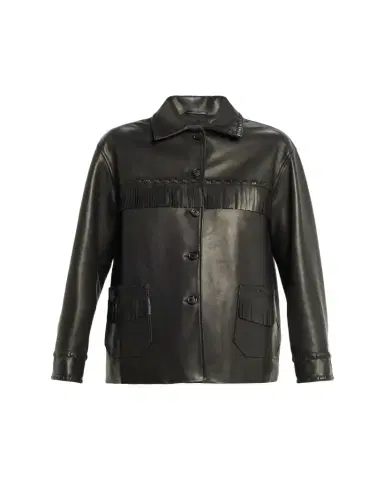 Nili Lotan Gus Fringe Leather Jacket | Thumbnail 1 Nili Lotan Gus Fringe Leather Jacket | Thumbnail 1