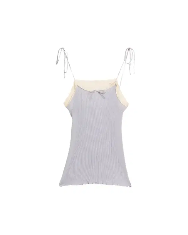 Lace-Trim Rib Cami Top