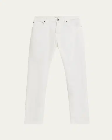Jacob Cohen Men's Denim Slim-Straight Leg Five-Pocket Pants | Thumbnail 6