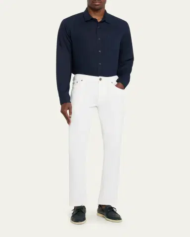 Jacob Cohen Men's Denim Slim-Straight Leg Five-Pocket Pants | Thumbnail 7