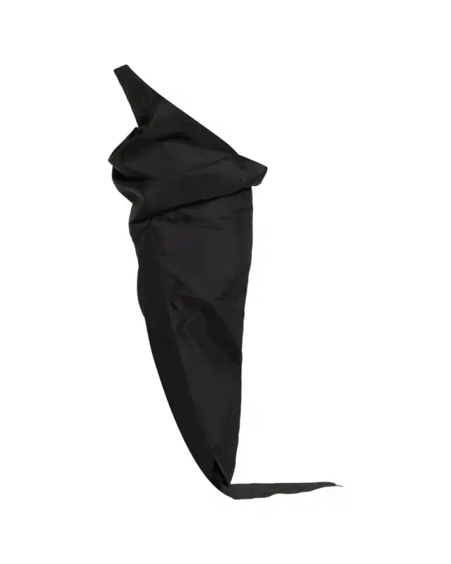 Temple Sculptural Draped Slit Skirt