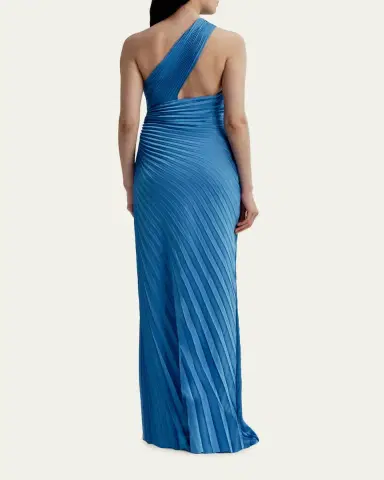 A.L.C. Lara Pleated Satin Gown | Thumbnail 3