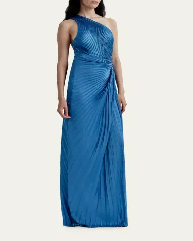 A.L.C. Lara Pleated Satin Gown | Thumbnail 4