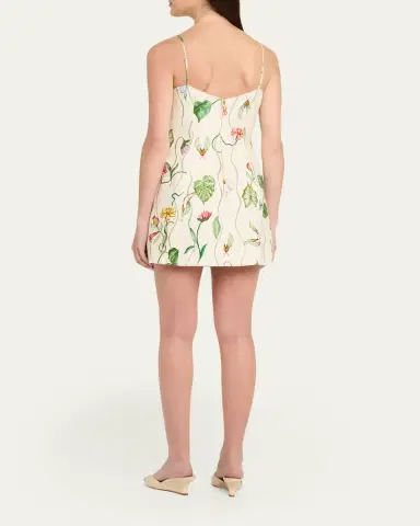 Cara Cara Cherry Linen Mini Dress | Thumbnail 3 Cara Cara Cherry Linen Mini Dress | Thumbnail 3