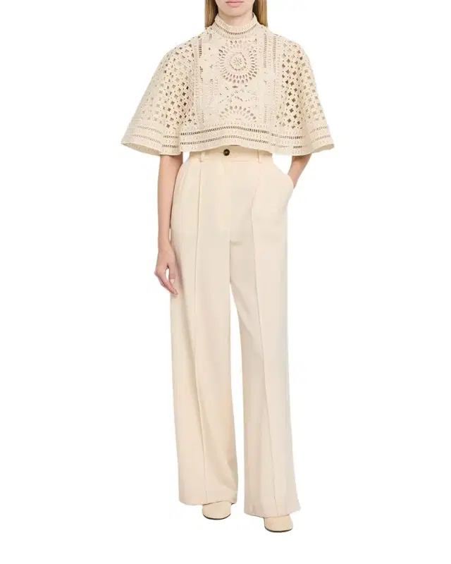 Zimmermann Indra Embroidered Cape