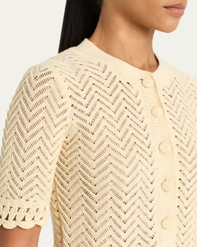 A.L.C. Simon Cropped Open-Knit Cardigan | Thumbnail 5 A.L.C. Simon Cropped Open-Knit Cardigan | Thumbnail 5