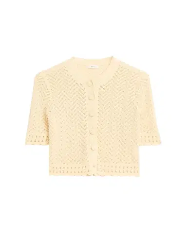 A.L.C. Simon Cropped Open-Knit Cardigan | Thumbnail 1 A.L.C. Simon Cropped Open-Knit Cardigan | Thumbnail 1