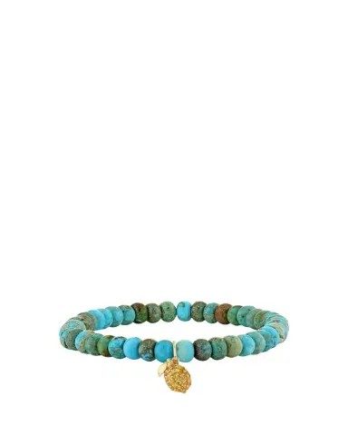 Sydney Evan 14K Yellow Sapphire Lemon Charm on Turquoise Bracelet | Thumbnail 1 Sydney Evan 14K Yellow Sapphire Lemon Charm on Turquoise Bracelet | Thumbnail 1