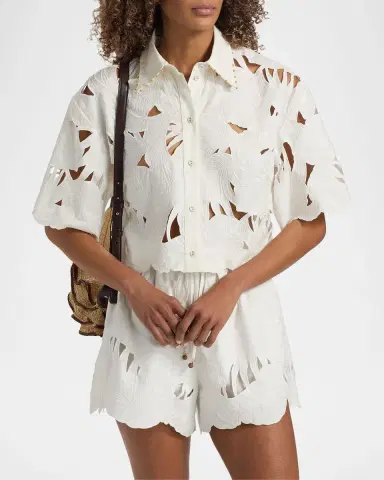 Zimmermann Mahon Embroidered Blouse | Thumbnail 4 Zimmermann Mahon Embroidered Blouse | Thumbnail 4