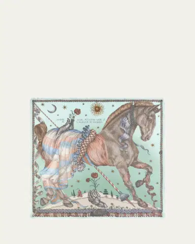 Sabina Savage The Celestial Steed Silk Twill Scarf | Thumbnail 2
