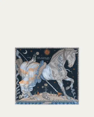 Sabina Savage The Celestial Steed Silk Twill Scarf | Thumbnail 6