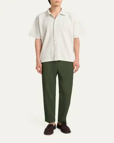Homme Plissé Issey Miyake Men's Pleats 2 Tapered Pull-On Pants | Thumbnail 2 Homme Plissé Issey Miyake Men's Pleats 2 Tapered Pull-On Pants | Thumbnail 2