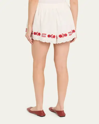 Sea Catharina Embroidered Shorts | Thumbnail 3