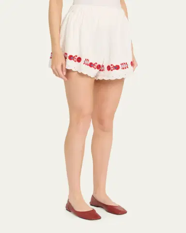 Sea Catharina Embroidered Shorts | Thumbnail 4