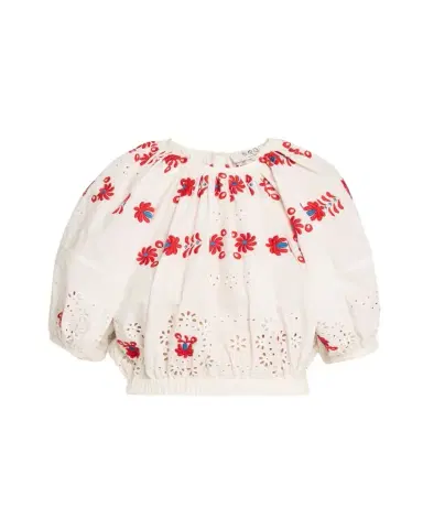 Sea Catharina Embroidered Bubble Crop Top | Thumbnail 1 Sea Catharina Embroidered Bubble Crop Top | Thumbnail 1
