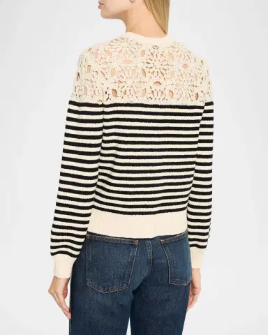 Frame The Coastal Stripe Cardigan | Thumbnail 2 Frame The Coastal Stripe Cardigan | Thumbnail 2